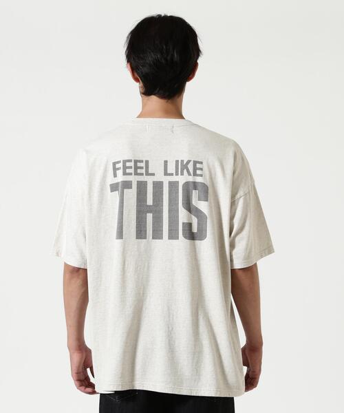 REMI RELIEF(レミレリーフ)の「REMI RELIEF(レミレリーフ) 別注20/-天竺BIGサイズTシャツ(RECORD)(Tシャツ/カットソー・メンズ・グレー系その他3/イエロー・M/L/XL)」の13枚目の写真