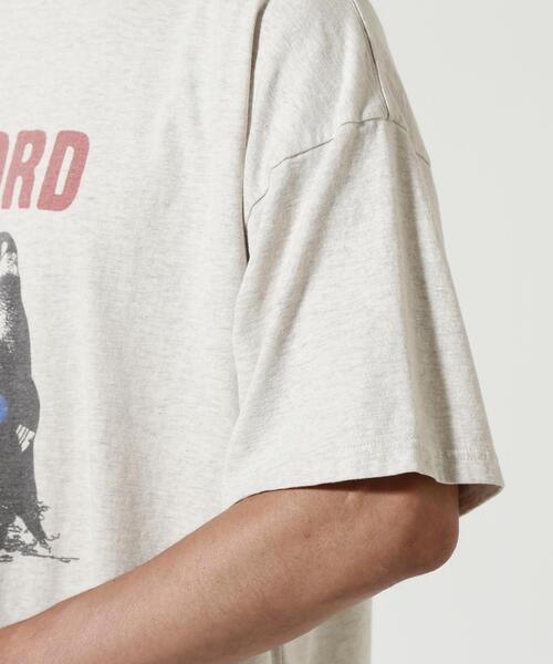 REMI RELIEF(レミレリーフ)の「REMI RELIEF(レミレリーフ) 別注20/-天竺BIGサイズTシャツ(RECORD)(Tシャツ/カットソー・メンズ・グレー系その他3/イエロー・M/L/XL)」の15枚目の写真