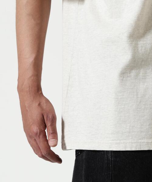 REMI RELIEF(レミレリーフ)の「REMI RELIEF(レミレリーフ) 別注20/-天竺BIGサイズTシャツ(RECORD)(Tシャツ/カットソー・メンズ・グレー系その他3/イエロー・M/L/XL)」の16枚目の写真