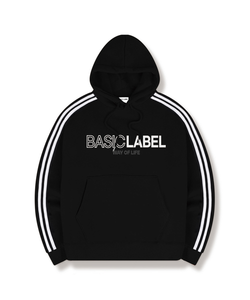 BASIC LABEL（ベーシックラベル）の「Only Way Track Oversized Hoodie 4 Color [BLBI_6502]（パーカー・レディース・ブラック/ネイビー/ホワイト/アイボリー・SMALL/MEDIUM/LARGE/X-LARGE）」の3枚目の写真