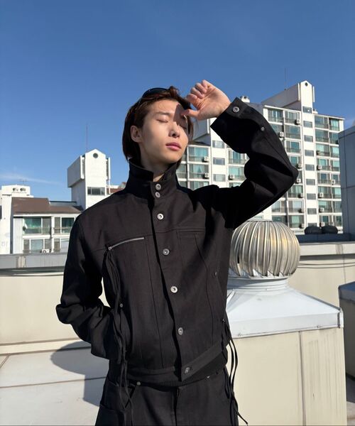 DAUSPICE（ディーオスピス）の「(DUC) Western Trucker Jacket Black（デニムジャケット・メンズ・ブラック・MEDIUM/LARGE）」の4枚目の写真
