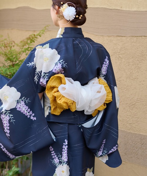 Ambre Neige(アンブルネージュ)の「hekoobi belt / 兵児帯(浴衣・レディース・イエロー系その他/ライトグレー/ダークブラウン/オフホワイト・FREE)」の4枚目の写真