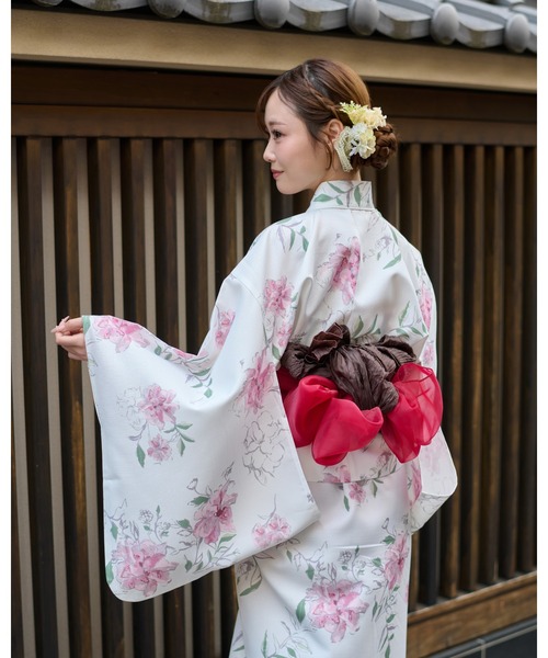 Ambre Neige(アンブルネージュ)の「hekoobi belt / 兵児帯(浴衣・レディース・イエロー系その他/ライトグレー/ダークブラウン/オフホワイト・FREE)」の5枚目の写真