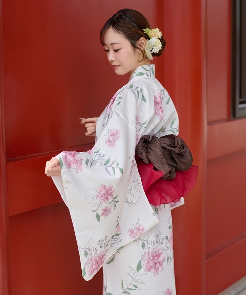 Ambre Neige(アンブルネージュ)の「hekoobi belt / 兵児帯(浴衣・レディース・イエロー系その他/ライトグレー/ダークブラウン/オフホワイト・FREE)」の6枚目の写真