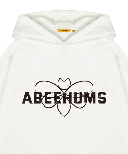 ABEEHUMS（アビハムズ）の「シグネチャーロゴフードスウェットシャツ ABH357-107 アイボリー（パーカー・レディース・アイボリー・SMALL/MEDIUM）」の4枚目の写真