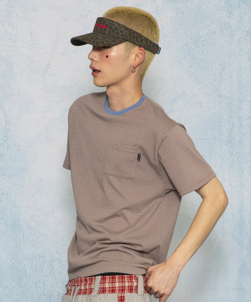 GLACK(グラック)の「GT168 フェイデッドヴィンテージストライプTシャツ (BROWN)(Tシャツ/カットソー・レディース・その他・MEDIUM/LARGE)」の6枚目の写真