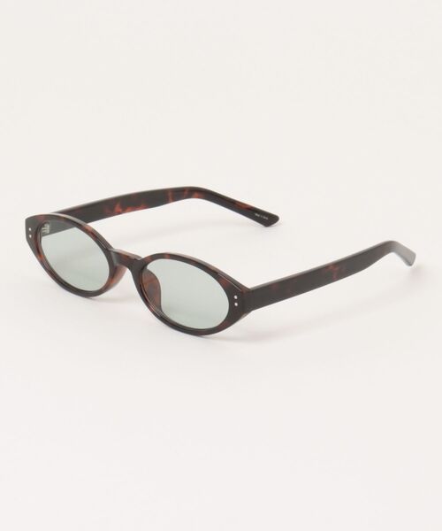 Chikashitsu +(チカシツプラス)の「【Chikashitsu +】round frame sunglasses (3color) / 【チカシツプラス】クリアレンズラウンドフレームサングラス(サングラス・メンズ・ダークブラウン/ブラック/ブラウン・ONE SIZE)」の2枚目の写真