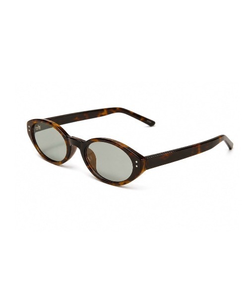 Chikashitsu +(チカシツプラス)の「【Chikashitsu +】round frame sunglasses (3color) / 【チカシツプラス】クリアレンズラウンドフレームサングラス(サングラス・メンズ・ダークブラウン/ブラック/ブラウン・ONE SIZE)」の2枚目の写真