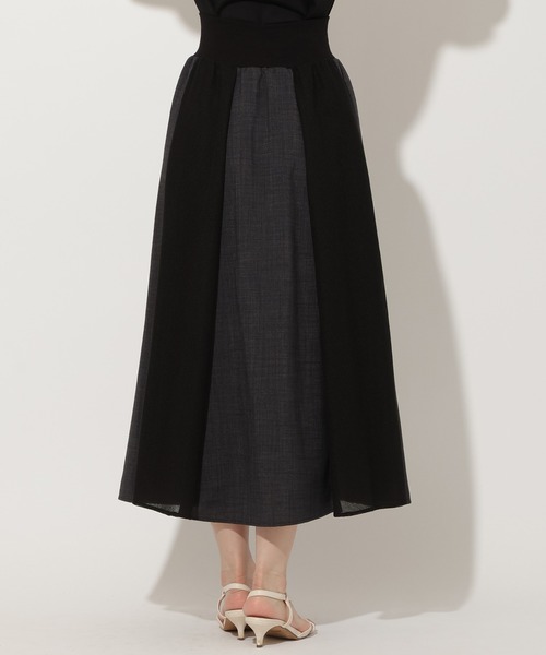 AND COUTURE(アンドクチュール)の「リネンライクメッシュロングスカート(スカート・レディース・ライトグレー/チャコールグレー/ベージュ・FREE)」の18枚目の写真