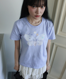 RUBATI（ルバティ）の「ドリーミングモススタンダードTシャツ_ダンブルー（Tシャツ/カットソー）」