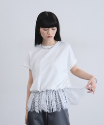 LACE HEM RELAX TOP