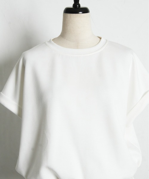 ARVELLIA（アルベリア）の「LACE HEM RELAX TOP（Tシャツ/カットソー・レディース・ホワイト/ブラック・M）」の9枚目の写真