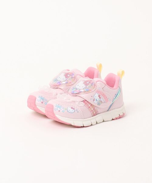 MoonStar(ムーンスター)の「【MoonStar/ムーンスター】SA C042 キッズスニーカー(スニーカー・キッズ・ベージュ/ピンク/サックスブルー/パープル・15.0cm/16.0cm/17.0cm/19.0cm/18.0cm/14.0cm)」の4枚目の写真