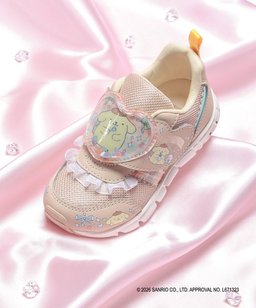 MoonStar(ムーンスター)の「【MoonStar/ムーンスター】SA C042 キッズスニーカー(スニーカー・キッズ・ベージュ/ピンク/サックスブルー/パープル・15.0cm/16.0cm/17.0cm/19.0cm/18.0cm/14.0cm)」の5枚目の写真