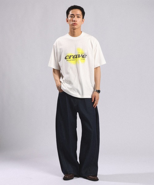 RAGEBLUE（レイジブルー）の「CRAVEグラフィックTシャツ（Tシャツ/カットソー・メンズ・ブラック/ホワイト/グレー・MEDIUM/LARGE）」の4枚目の写真