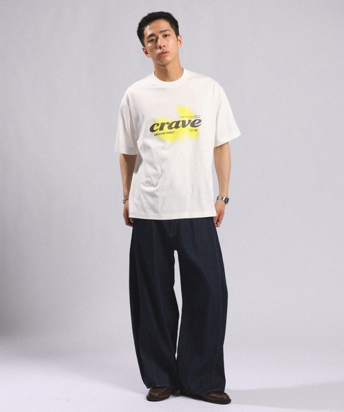 RAGEBLUE（レイジブルー）の「CRAVEグラフィックTシャツ（Tシャツ/カットソー・メンズ・ブラック/ホワイト/グレー・MEDIUM/LARGE）」の6枚目の写真