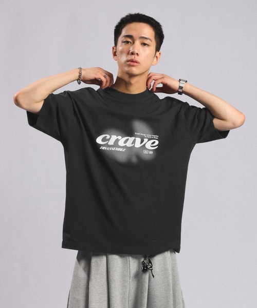 RAGEBLUE（レイジブルー）の「CRAVEグラフィックTシャツ（Tシャツ/カットソー・メンズ・ブラック/ホワイト/グレー・MEDIUM/LARGE）」の13枚目の写真