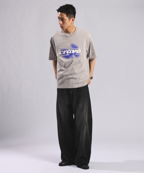 RAGEBLUE（レイジブルー）の「CRAVEグラフィックTシャツ（Tシャツ/カットソー・メンズ・ブラック/ホワイト/グレー・MEDIUM/LARGE）」の19枚目の写真