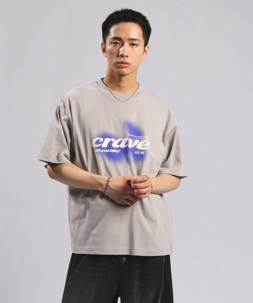 RAGEBLUE（レイジブルー）の「CRAVEグラフィックTシャツ（Tシャツ/カットソー・メンズ・ブラック/ホワイト/グレー・MEDIUM/LARGE）」の22枚目の写真