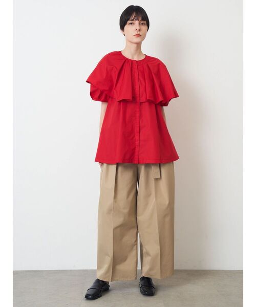 ELENDEEK(エレンディーク)の「サイドギャザーコクーンパンツ(その他パンツ・レディース・ブラック/ベージュ・2/1)」の9枚目の写真