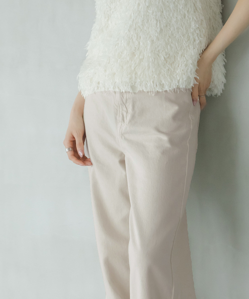 NEEDBY heritage(ニードバイヘリテージ)の「《NOBLE生地別注》NEED by heritage/ニードバイヘリテージLUNA(デニムパンツ・レディース・ブルー/アイボリー・26/25/24/23)」の4枚目の写真