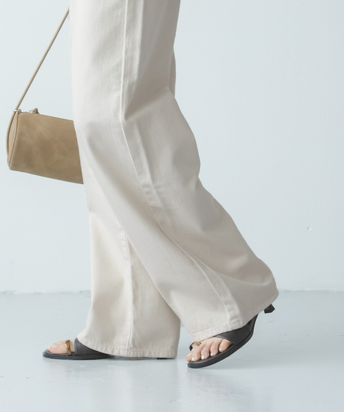 NEEDBY heritage(ニードバイヘリテージ)の「《NOBLE生地別注》NEED by heritage/ニードバイヘリテージLUNA(デニムパンツ・レディース・ブルー/アイボリー・26/25/24/23)」の5枚目の写真
