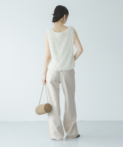 NEEDBY heritage(ニードバイヘリテージ)の「《NOBLE生地別注》NEED by heritage/ニードバイヘリテージLUNA(デニムパンツ・レディース・ブルー/アイボリー・26/25/24/23)」の7枚目の写真