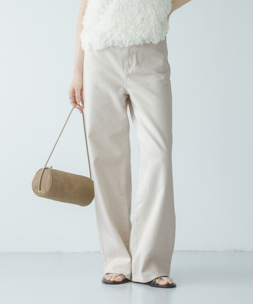 NEEDBY heritage(ニードバイヘリテージ)の「《NOBLE生地別注》NEED by heritage/ニードバイヘリテージLUNA(デニムパンツ・レディース・ブルー/アイボリー・26/25/24/23)」の8枚目の写真