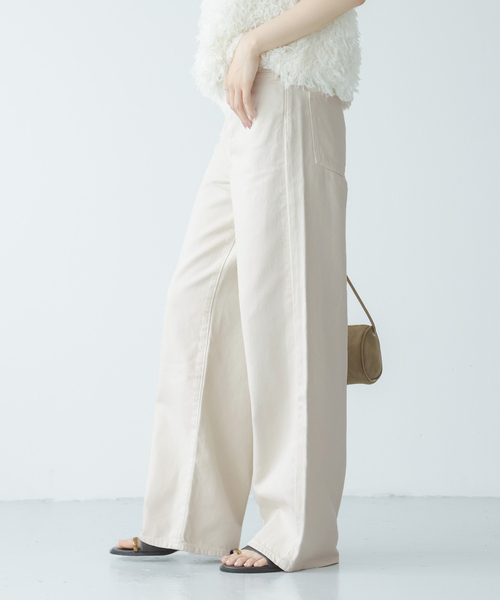NEEDBY heritage(ニードバイヘリテージ)の「《NOBLE生地別注》NEED by heritage/ニードバイヘリテージLUNA(デニムパンツ・レディース・ブルー/アイボリー・26/25/24/23)」の9枚目の写真