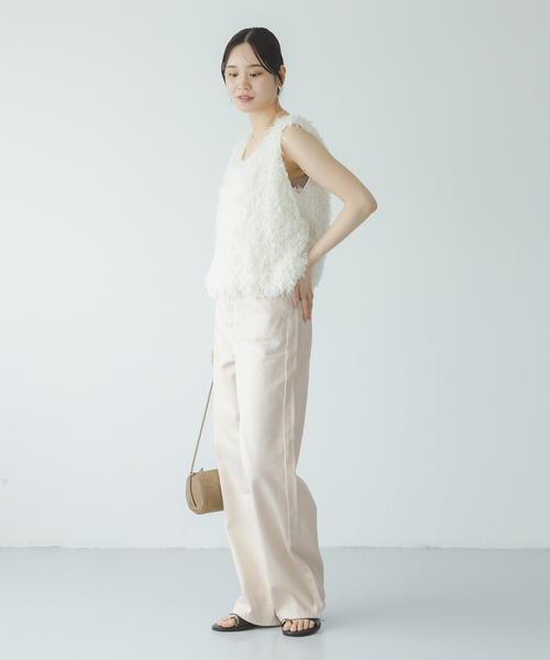 NEEDBY heritage(ニードバイヘリテージ)の「《NOBLE生地別注》NEED by heritage/ニードバイヘリテージLUNA(デニムパンツ・レディース・ブルー/アイボリー・26/25/24/23)」の12枚目の写真