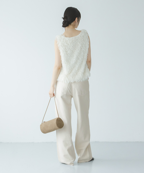 NEEDBY heritage(ニードバイヘリテージ)の「《NOBLE生地別注》NEED by heritage/ニードバイヘリテージLUNA(デニムパンツ・レディース・ブルー/アイボリー・26/25/24/23)」の13枚目の写真