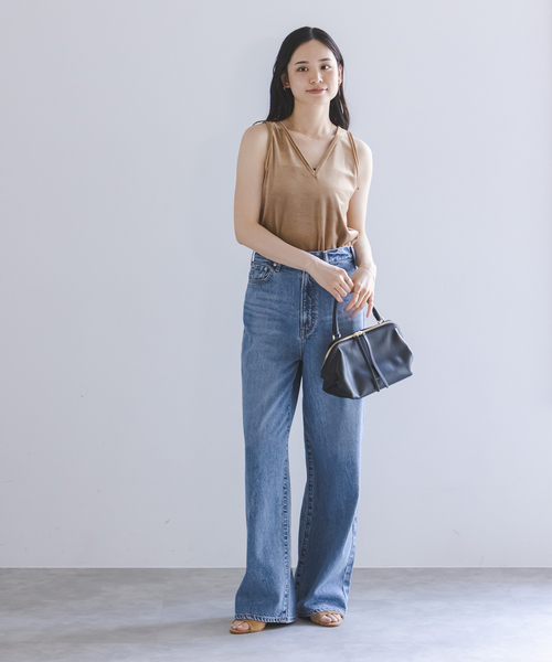 NEEDBY heritage(ニードバイヘリテージ)の「《NOBLE生地別注》NEED by heritage/ニードバイヘリテージLUNA(デニムパンツ・レディース・ブルー/アイボリー・26/25/24/23)」の16枚目の写真