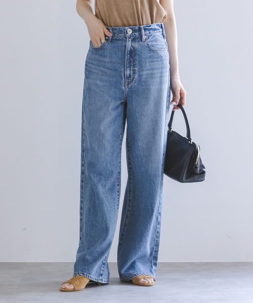 NEEDBY heritage(ニードバイヘリテージ)の「《NOBLE生地別注》NEED by heritage/ニードバイヘリテージLUNA(デニムパンツ・レディース・ブルー/アイボリー・26/25/24/23)」の18枚目の写真