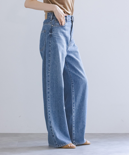 NEEDBY heritage(ニードバイヘリテージ)の「《NOBLE生地別注》NEED by heritage/ニードバイヘリテージLUNA(デニムパンツ・レディース・ブルー/アイボリー・26/25/24/23)」の19枚目の写真