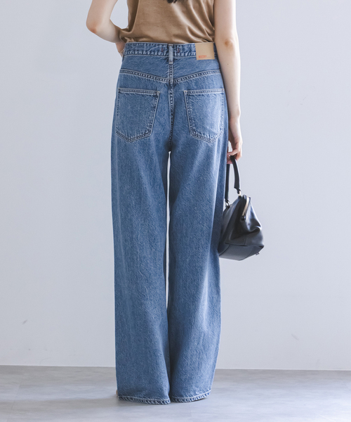 NEEDBY heritage(ニードバイヘリテージ)の「《NOBLE生地別注》NEED by heritage/ニードバイヘリテージLUNA(デニムパンツ・レディース・ブルー/アイボリー・26/25/24/23)」の20枚目の写真
