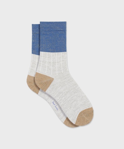 Paul Smith(ポールスミス)の「ウィメンズ "Glitter" ソックス / 265601 CSW(ソックス/靴下・レディース・レッド/オフホワイト・22-24)」の2枚目の写真