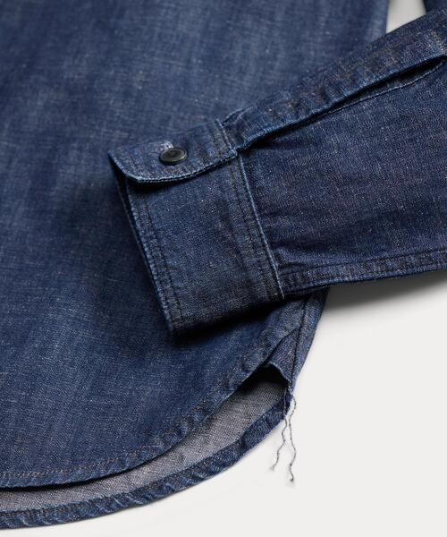 RRL(ダブル アール エル)の「インディゴ デニム ワークシャツ(シャツ/ブラウス・メンズ・ネイビー系1・S/M/L/XL/XS/XXL)」の6枚目の写真