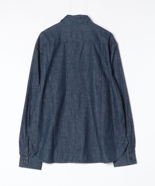 RRL(ダブル アール エル)の「インディゴ デニム ワークシャツ(シャツ/ブラウス・メンズ・ネイビー系1・S/M/L/XL/XS/XXL)」の2枚目の写真