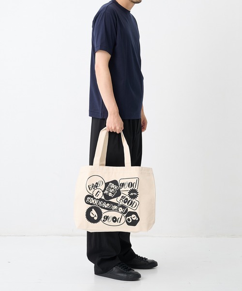 THE TOKYO(ザトウキョウ)の「【GOOD EDITION/グッドエディション】GOOD TOTE by Shogo Sekine_2/トートバック(トートバッグ・メンズ・ブラック/アイボリー・FREE)」の4枚目の写真
