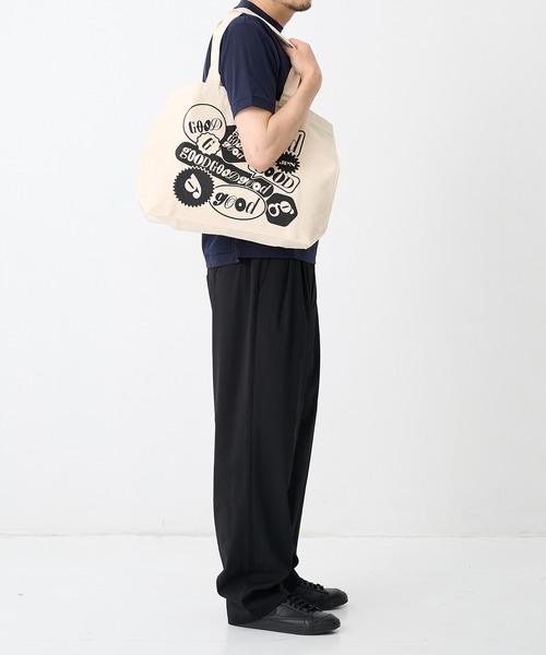 THE TOKYO(ザトウキョウ)の「【GOOD EDITION/グッドエディション】GOOD TOTE by Shogo Sekine_2/トートバック(トートバッグ・メンズ・ブラック/アイボリー・FREE)」の3枚目の写真