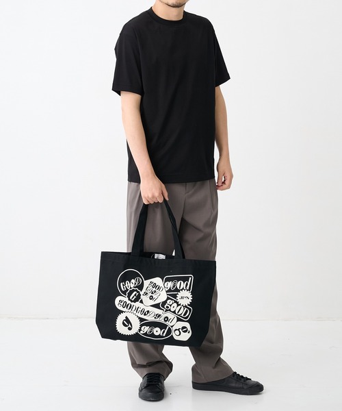 THE TOKYO(ザトウキョウ)の「【GOOD EDITION/グッドエディション】GOOD TOTE by Shogo Sekine_2/トートバック(トートバッグ・メンズ・ブラック/アイボリー・FREE)」の8枚目の写真