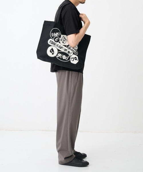 THE TOKYO(ザトウキョウ)の「【GOOD EDITION/グッドエディション】GOOD TOTE by Shogo Sekine_2/トートバック(トートバッグ・メンズ・ブラック/アイボリー・FREE)」の6枚目の写真
