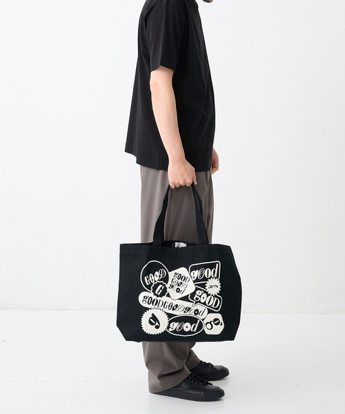 THE TOKYO(ザトウキョウ)の「【GOOD EDITION/グッドエディション】GOOD TOTE by Shogo Sekine_2/トートバック(トートバッグ・メンズ・ブラック/アイボリー・FREE)」の7枚目の写真