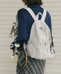 MASMARULEZ | [INT] mini ver. Ribbon pocket backpack_Light gray(バックパック/リュック)