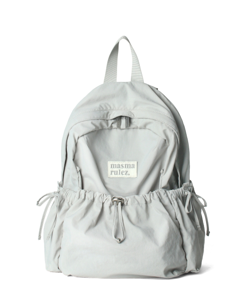 MASMARULEZ（マスマルールズ）の「[INT] mini ver. Ribbon pocket backpack_Light gray（バックパック/リュック・レディース・ライトグレー・FREE）」の4枚目の写真