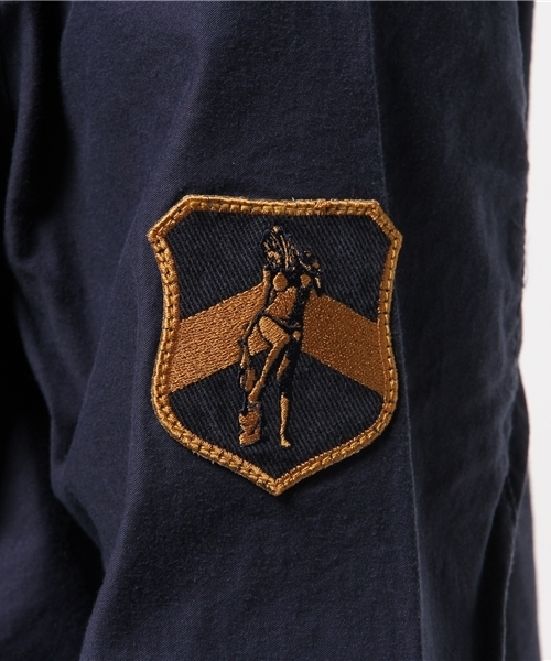 HYSTERIC GLAMOUR（ヒステリックグラマー）の「ミリタリースタンドカラーJK（ミリタリージャケット・メンズ・ネイビー/カーキ/グリーン系カモフラージュ・MEDIUM/SMALL/LARGE）」の9枚目の写真