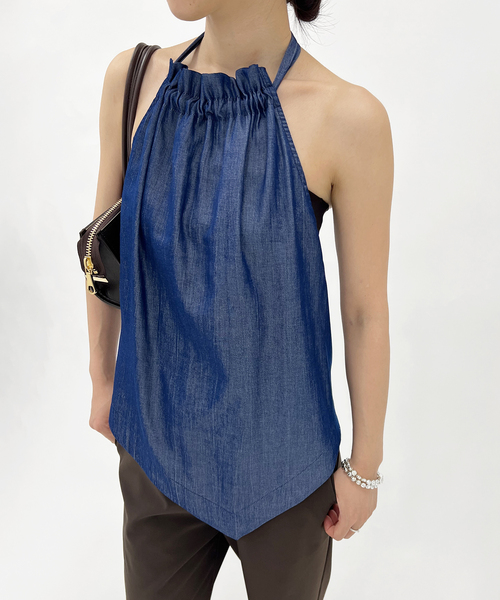 EDIT. FOR LULU(エディットフォールル)の「【ESTHE/エステ】Cowl High Neck Top(シャツ/ブラウス・レディース・ネイビー・FREE)」の1枚目の写真