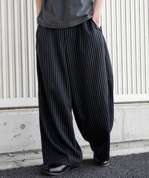 WEGO(ウィゴー)の「WEGO/【26年春夏新作】カーブバギースラックス(スラックス・メンズ・その他1・MEDIUM/LARGE)」の2枚目の写真