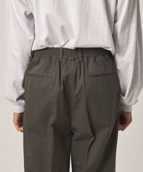 Steven Alan(スティーブンアラン)の「<Steven Alan> コットン/リネン イン ツープリーツ ドレス トラウザーズ ハーフイージー II(スラックス・メンズ・ダークグレー/オリーブ・XL/L/M/S)」の9枚目の写真