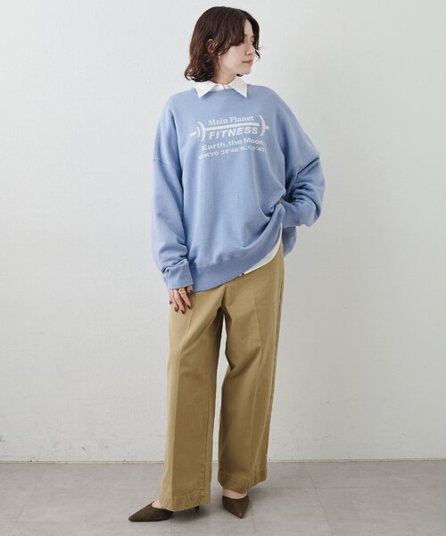 Whim Gazette(ウィムガゼット)の「【GEMINI】フロントプリントオーバースウェット(スウェット・レディース・ホワイト系その他/ブルー・FREE)」の21枚目の写真